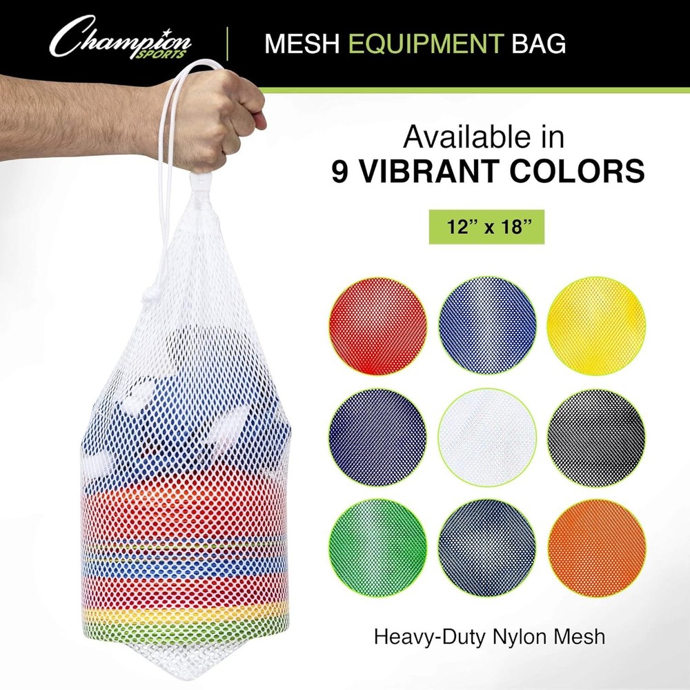 Durable Mesh Bag for Balls and Swim Gear – Adjustable Drawstring & Stash Pocket