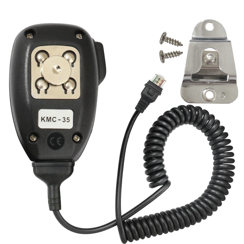 KMC-35 Handheld Wired Microphone for Two Way Mobile Radio with Bracket
