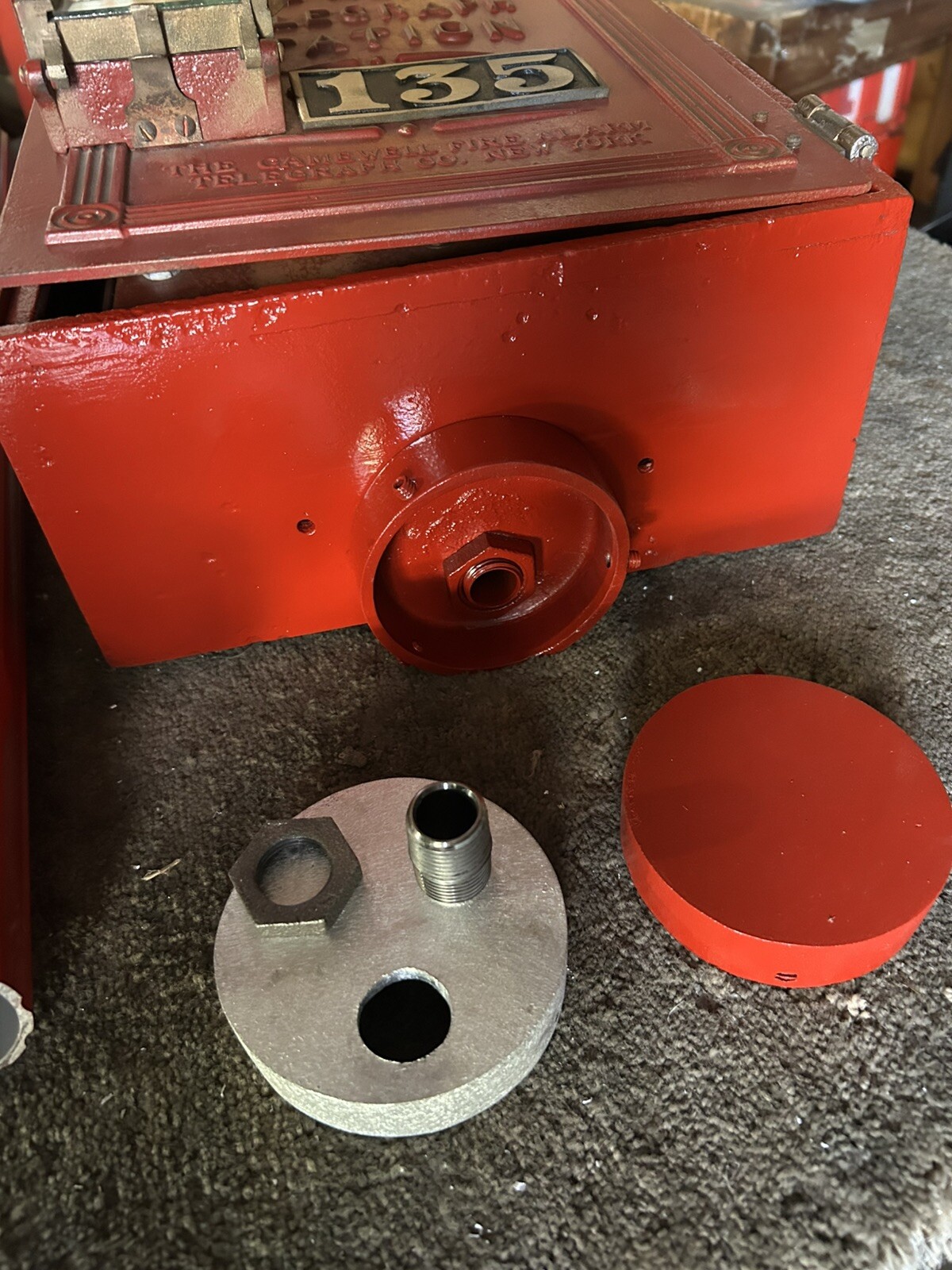 Gamewell Post Pedestal for mounting Fire Alarm Callbox