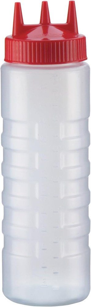 Traex 3324-1302 Red 24 Ounce Tri Tip Squeeze Dispenser