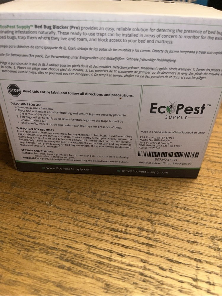 NEW Sealed ECOPEST Supply Bed Bug Blocker 8 Pack