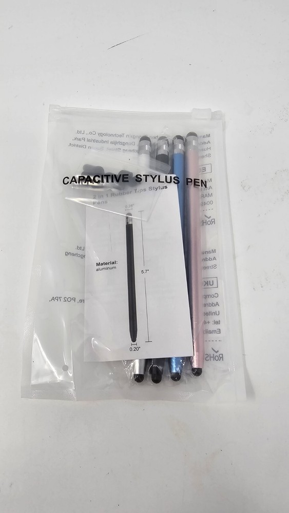 4 Pack Digiroot Capacitive Stylus Pen For Touchscreen