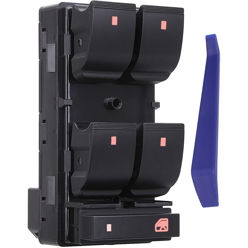 Master Window Control Switch Red Light for 2007-2016 GMC Acadia 20945224 901-990