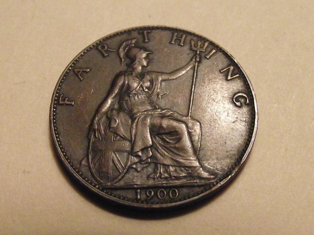 #3324 Great Britain; 1 Farthing 1900