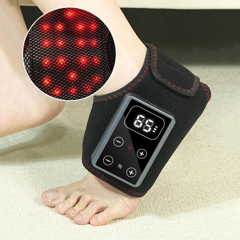 Heated Infrared Red Light 660nm & 850nm Foot Ankle Massager Therapy Pain Relief
