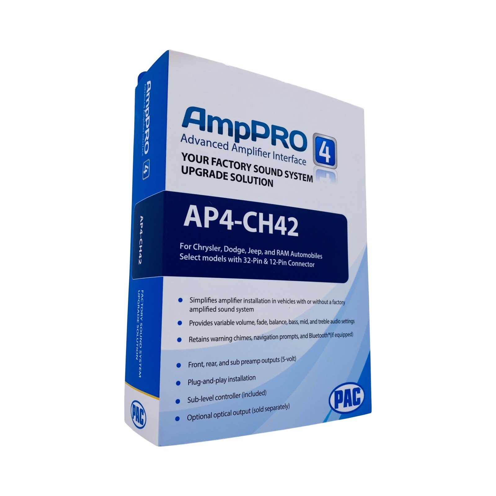 PAC AP4-CH42 Amplifier Integration Interface for select 2021-2025 Dodge Jeep Ram