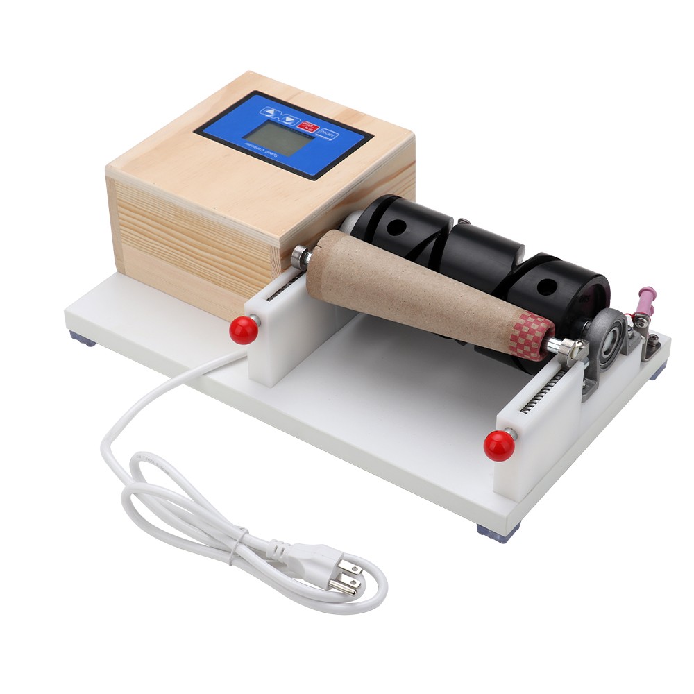 Yarn Winder Machine Wooden Cone Thread Winder With Timing & Stranding Function