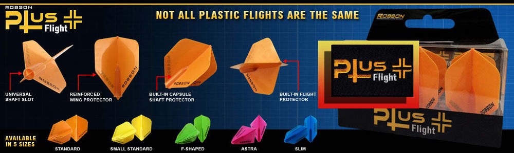 ROBSON PLUS DART FLIGHTS - SHAPE