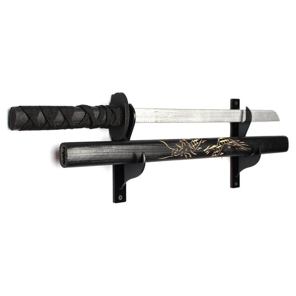 Acrylic Wall Mount Sword Holder Stand Adjustable Samurai Sword Display2666