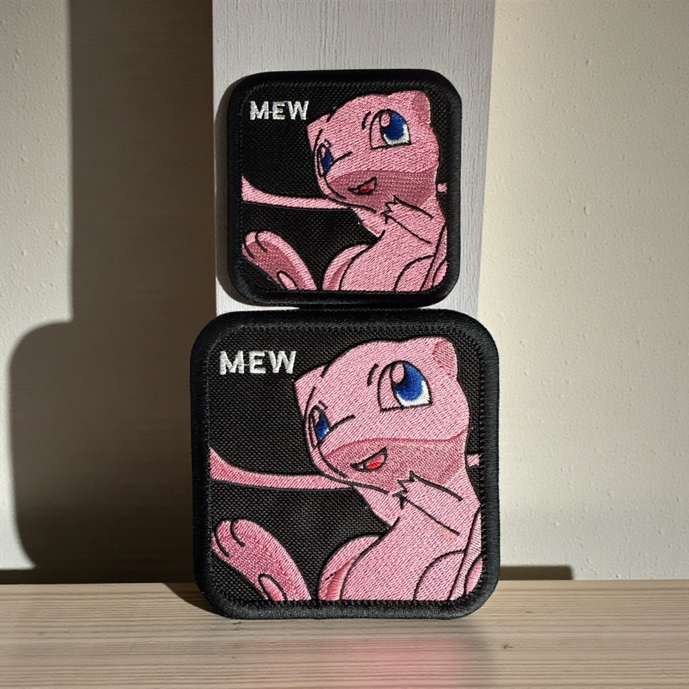 Mew Embroidery Patch Multi Sizes 3-4"
