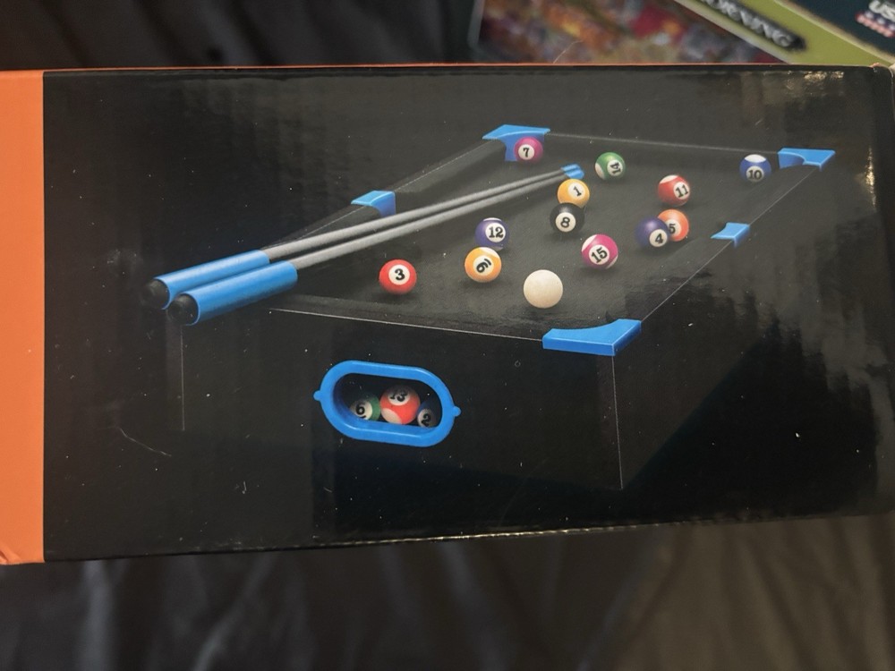 Portable Small Pool Table Neon Colors