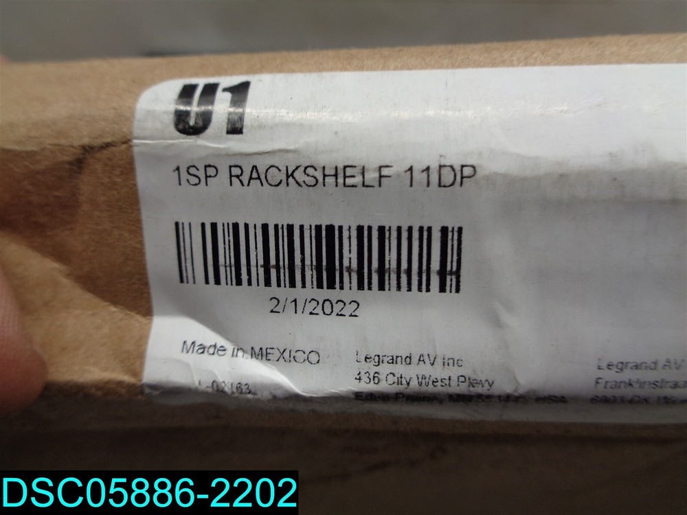 Middle Atlantic - U1 Universal Rack Shelf Isp