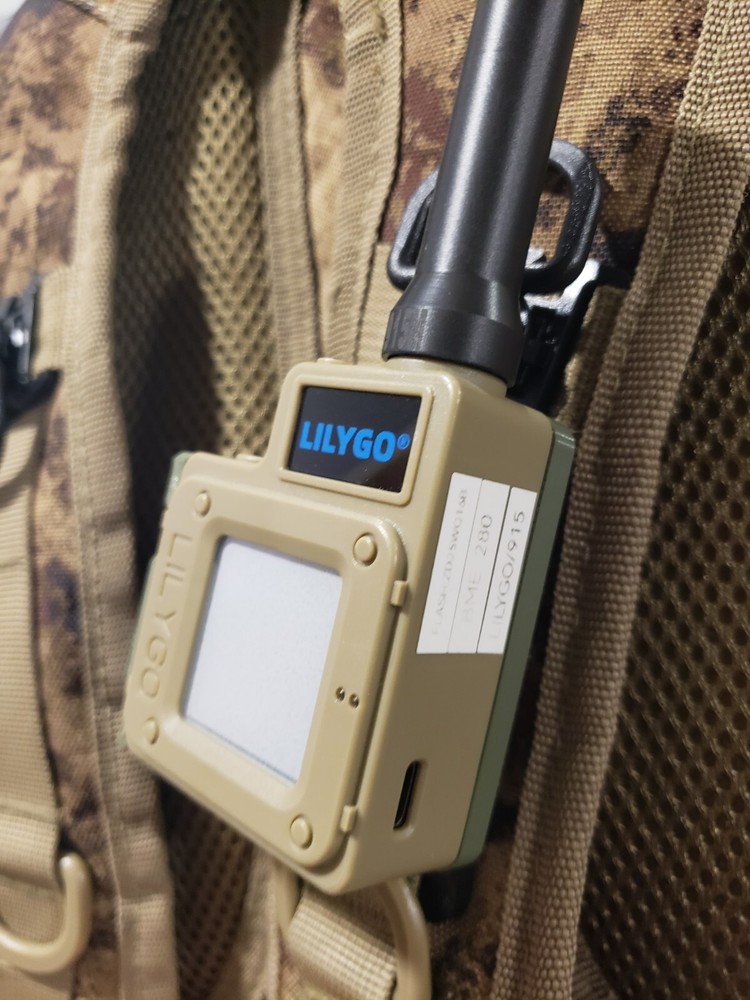 LilyGo T-Echo Back-plate Bracket with Quad Lock Mount