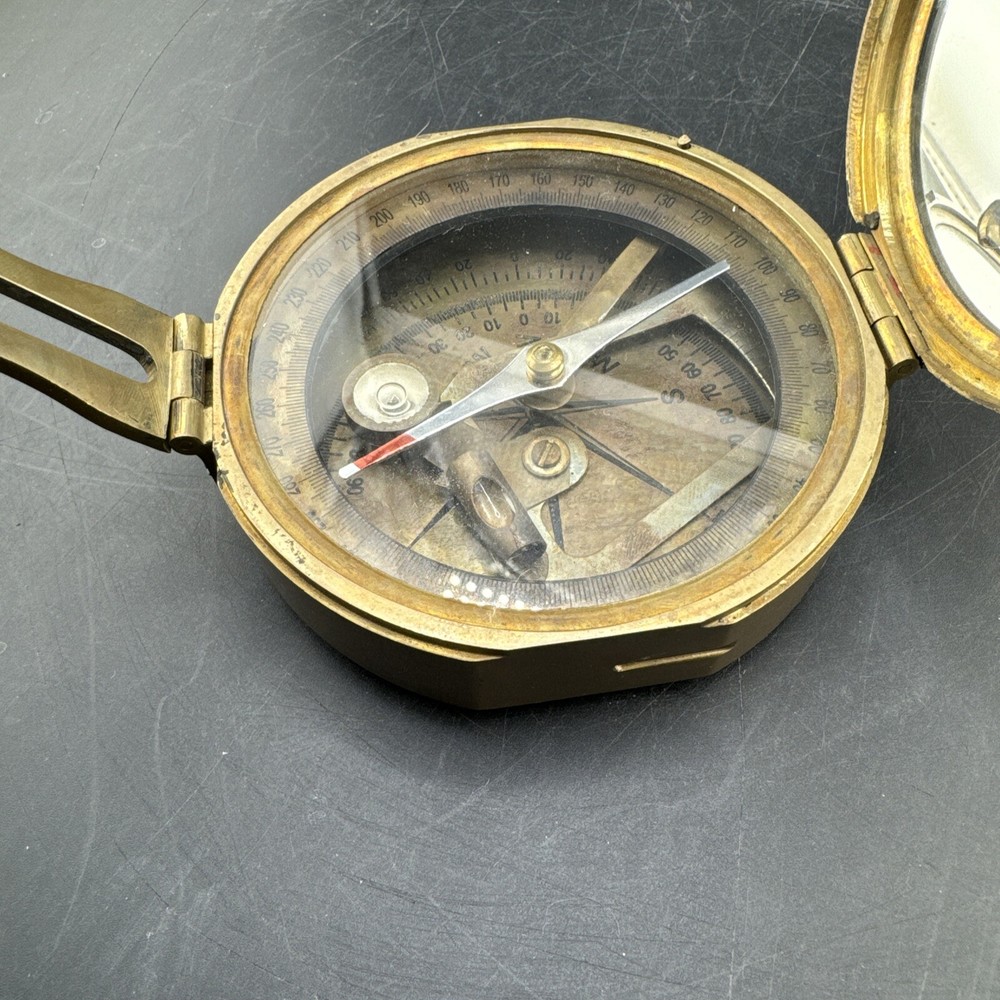 NAUTICAL STANLEY LONDON BRUNTON COMPASS SOLID BRASS NATURAL SHINE
