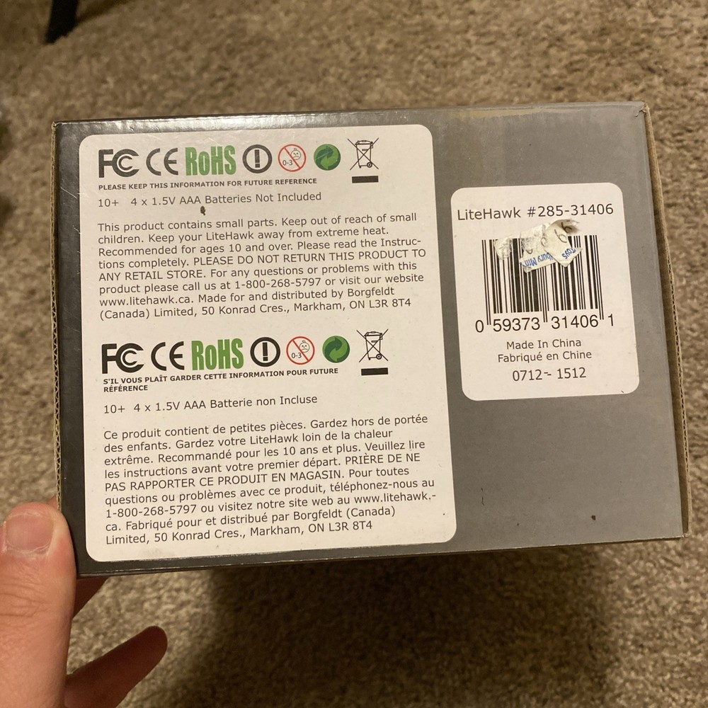 High Roller Mini Lite Hawk Drone RC Quadcopter New In Package