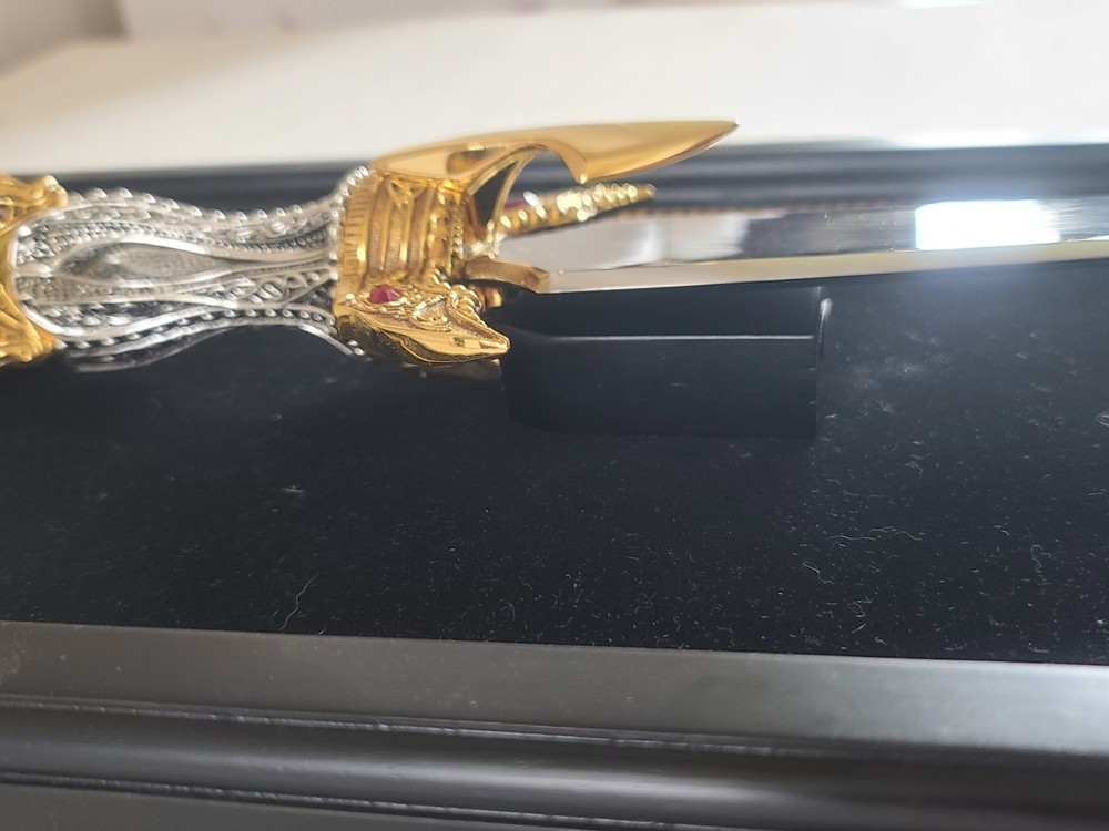 Franklin Mint King Arthur's Dagger with display frame, plus Certificate
