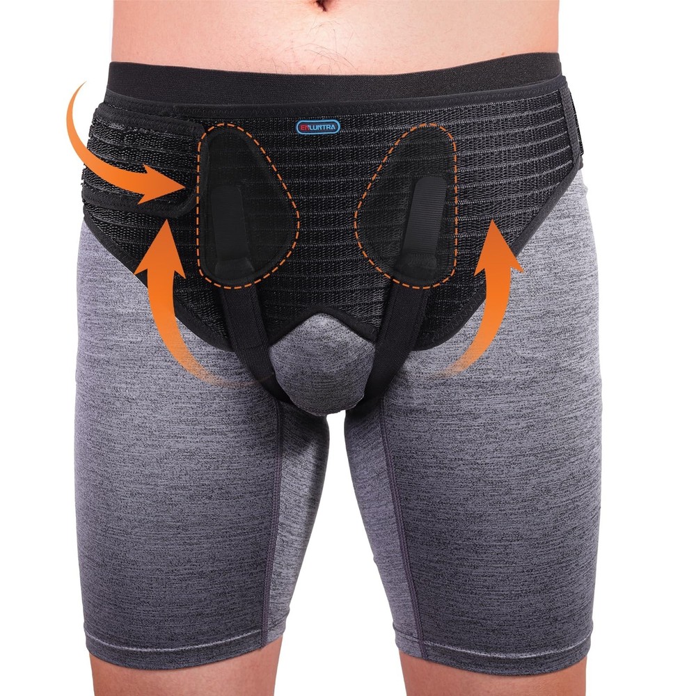 Hernia Belts for Men， Adjustable Inguinal Hernia Support Belt for Men & W