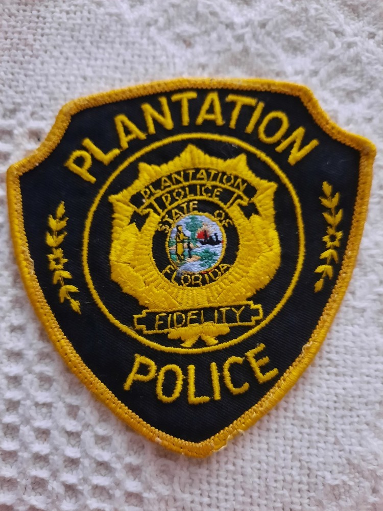 Plantation FL Police Patch