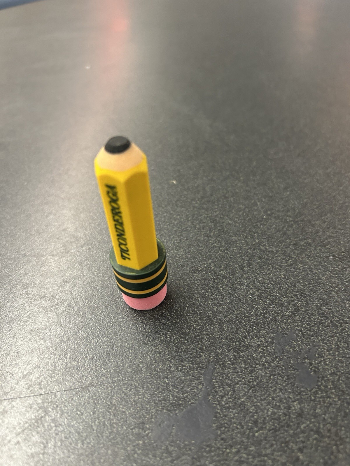 TICONDEROGA Erasers, Pencil Shaped, Latex-Free, Yellow, 1 38953 Inv A21