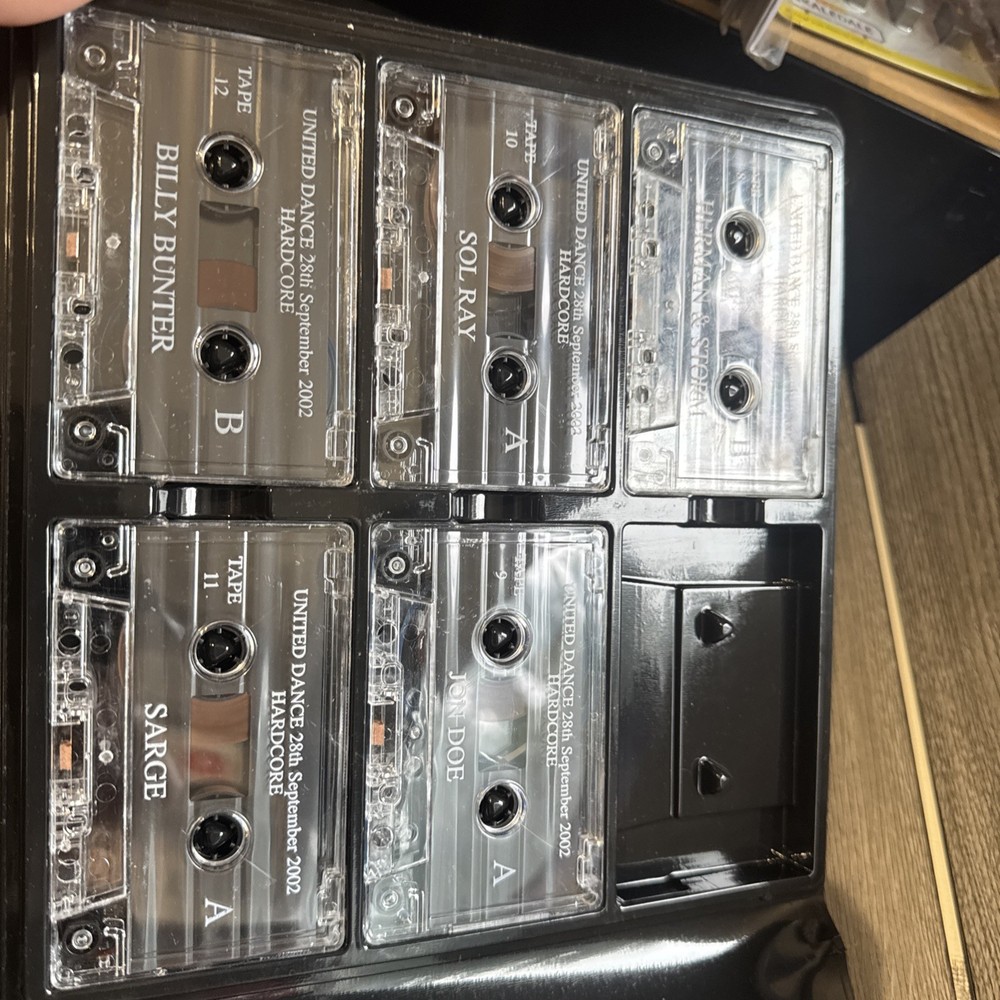 United Dance Hardcore Bagleys Tape Pack 5 Tapes Only