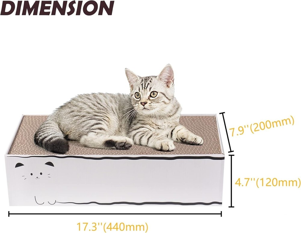 Large Cat Scratcher with Reversible Design - Fun & Protective Indoor Solution