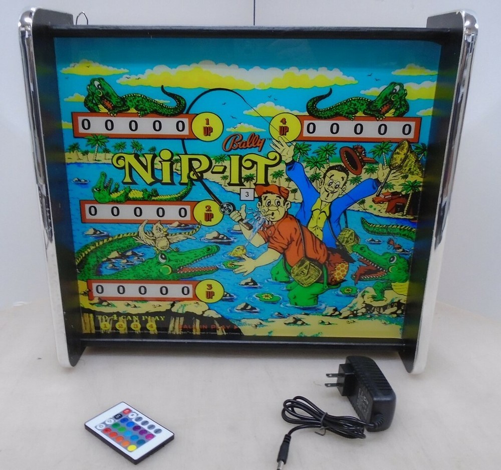 Bally Nip It Pinball Head LED Display light box