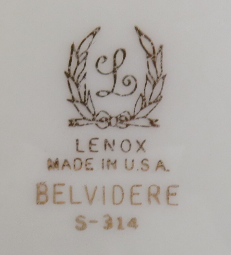 30 Pcs Complete Set for 6 Lenox Belvidere Dinnerware
