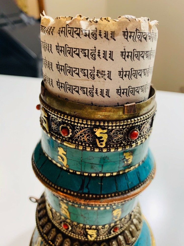 Prayer wheel from Tibet