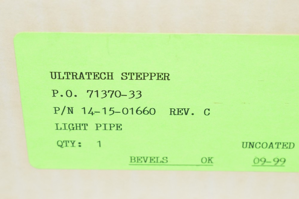 NEW Ultratech Stepper 14-15-01660 Rev. C Light Pipe Prism