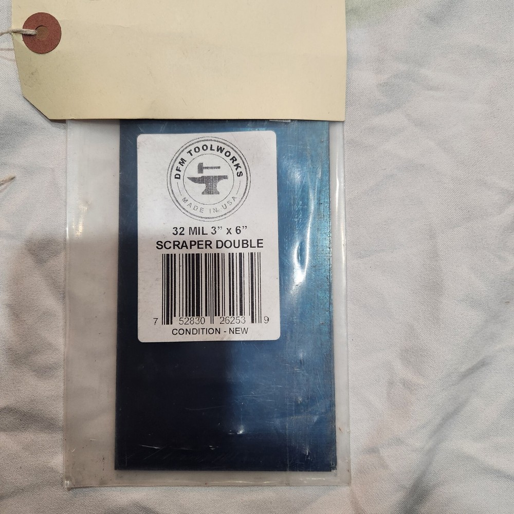 DFM Tool Works Cabinet Scraper  Blue  Rectangle New 1007