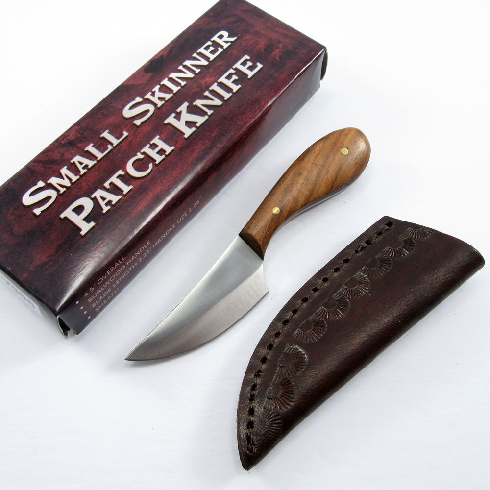 Native American Indian Style Small Skinning Patch Knife 4.5" Overall + Sheath