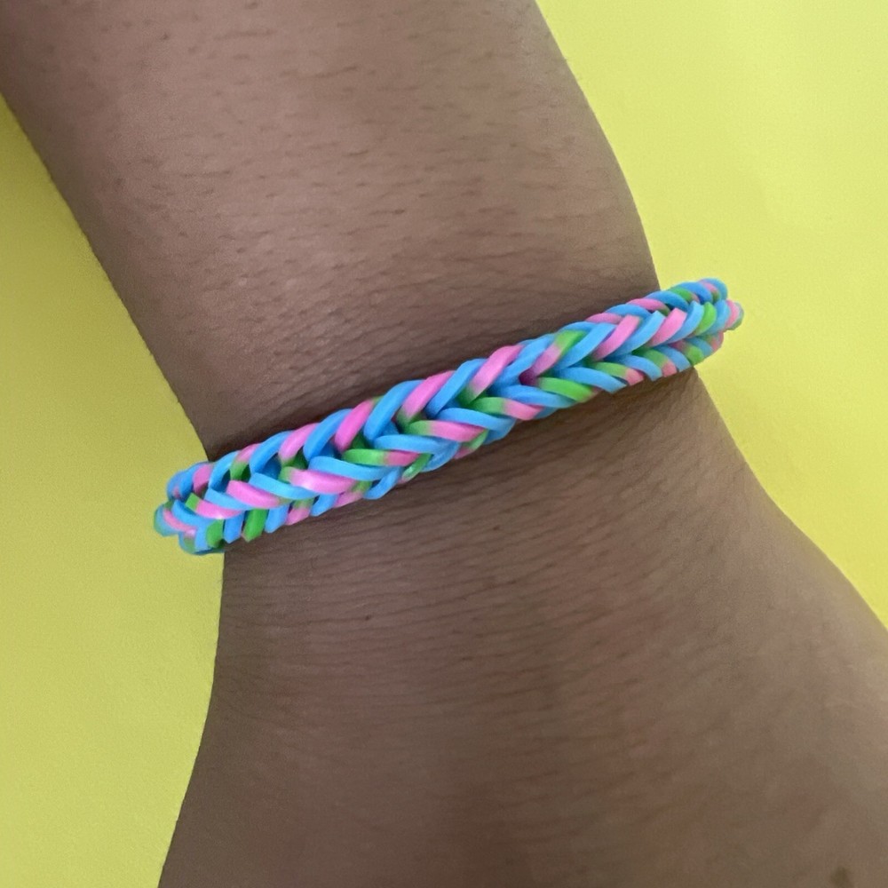 Handmade Fishtail Rainbow Loom Bracelets- 3 Bracelets