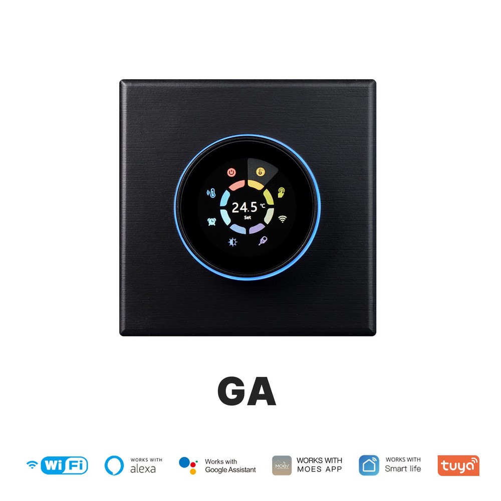 Seven Color Ambient Lights Temperature Controller Suitable For 86mm Square Boxes