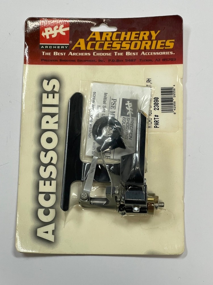 PSE Micro Adjust Arrow Rest - RH Black - Overdraw style