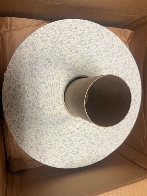 2" Clear Poly Mailing Tabs, Made in USA, 9000 pcs/Roll