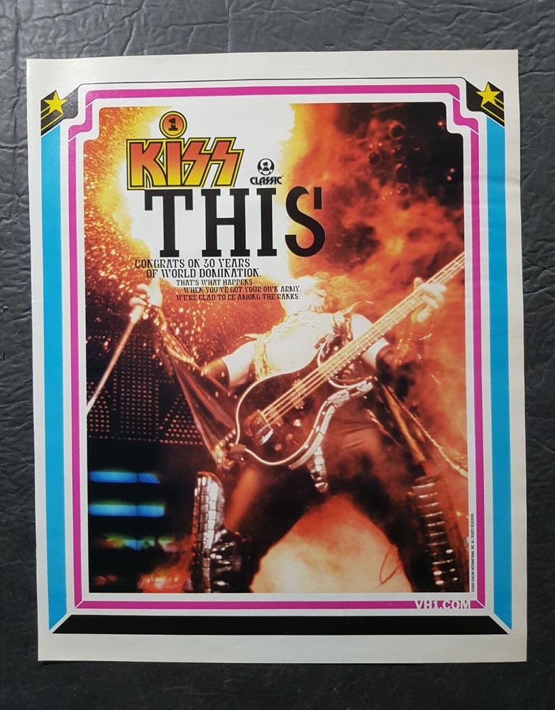 Kiss This! 30 Years Of World Domination Promo Print Advertisement Vintage 2003