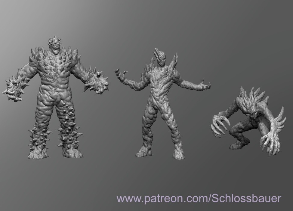 Blizzardborn Ice Elemental Monster Manual 28mm Scale DND D&D Tabletop Mini