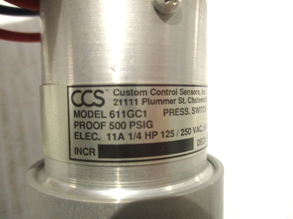 NEW CCS 611GC1 PRESSURE SWITCH