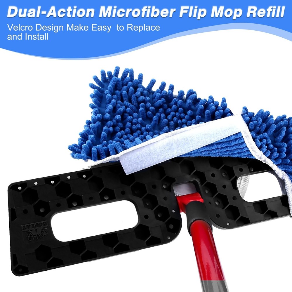 Mop Refill Heads Compatible with O Cedar Dual-Action Flip Mop,Microfiber Repl...