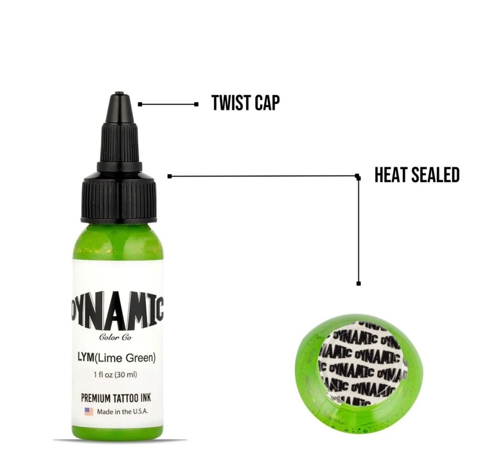 Dynamic Tattoo Ink Lime GreenDynamic Tattoo Ink Lime Green