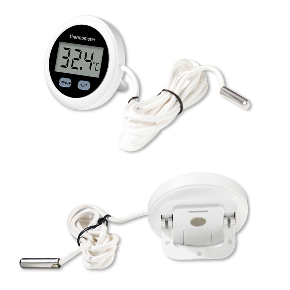 Fish Tank Thermometer High-Precision LCD Digital Display AquariumThermometer.