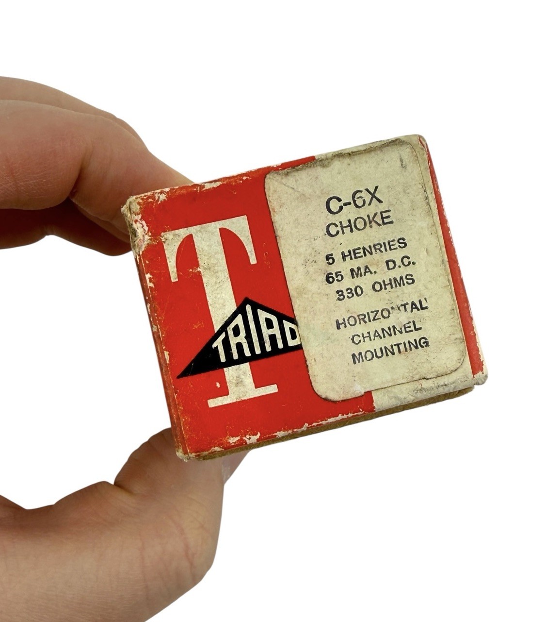 NOS Triad C-6X Filter Choke Reactor (5 H, 65 ma D.C., 330 ohms)