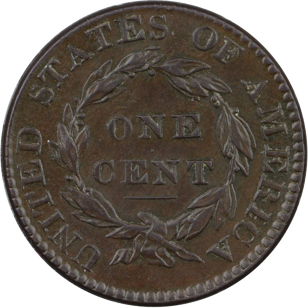 1822 N-3 Coronet Large Cent R2 DWMD Collection EF+ net EF