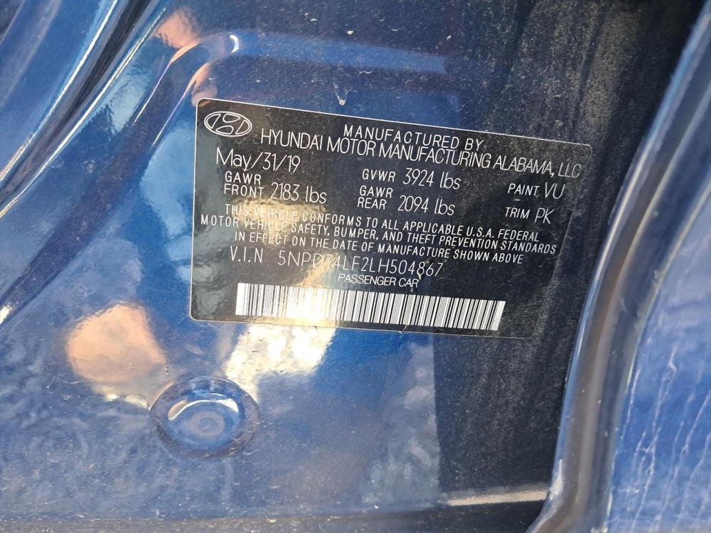 ELANTRA 2020 Glove Box 4789139