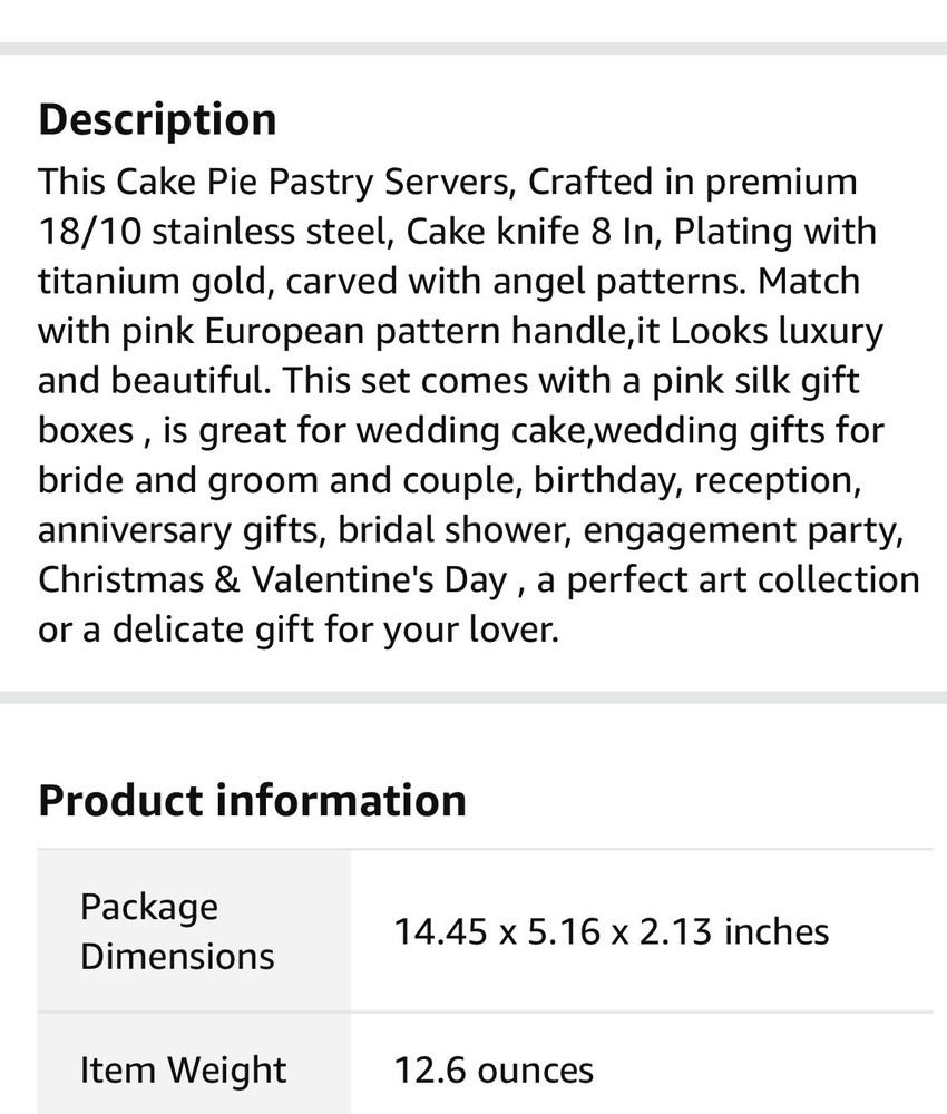 hissf cake pie pastry servers