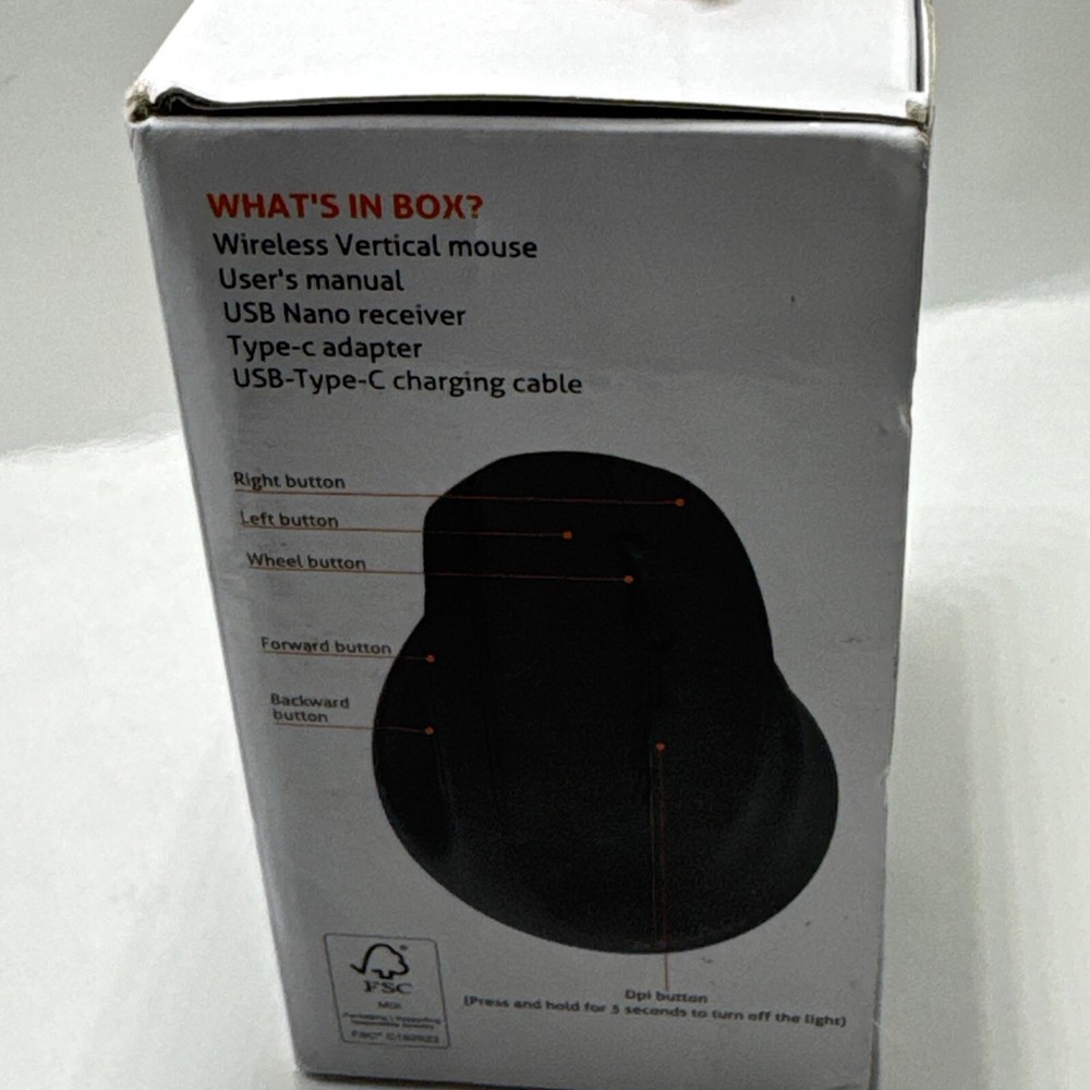 MEETION Ergonomic Vertical Mouse, Wireless Vertical Mouse. Bluetooth