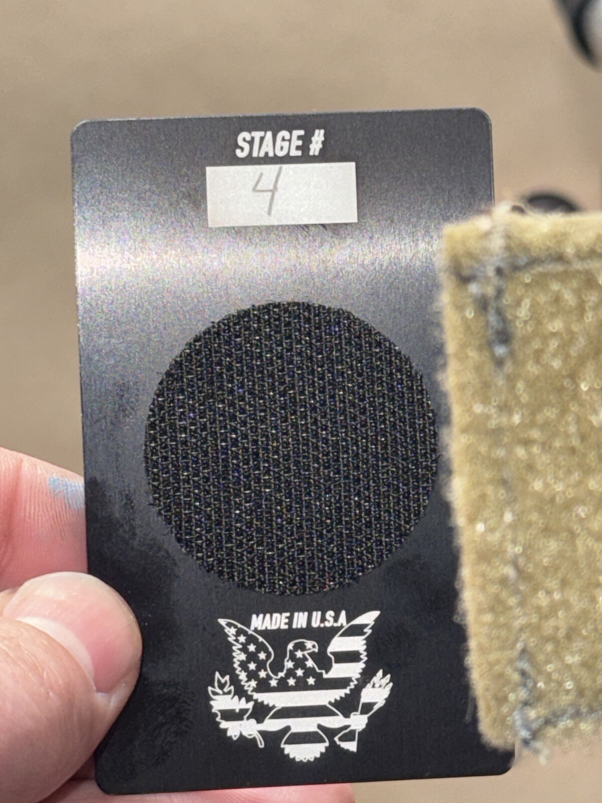 Competition PRS Stage Range Card / NRL22 Dope Card Hook And Loop Attached