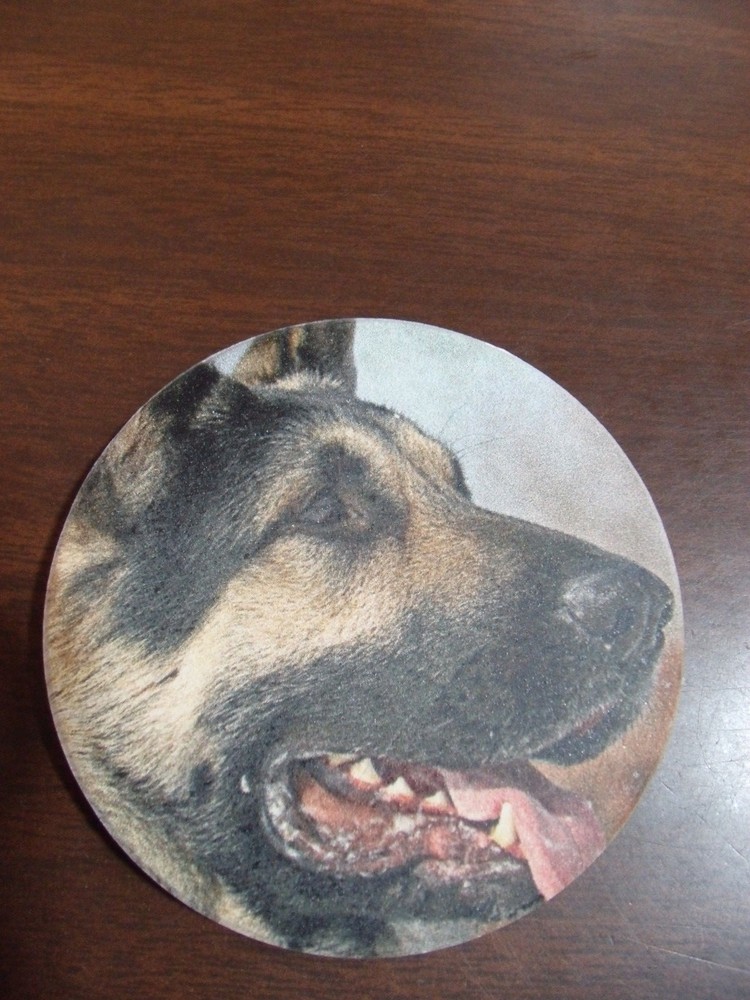 P GRAHAM DUNN GERMAN SHEPHARD  2CT CAR COASTERS