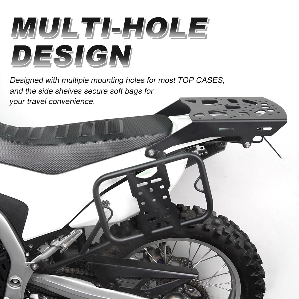 Fit For HONDA CRF250L 2012-2020 Rear Luggage Rack & Side Carrier Pannier Rack