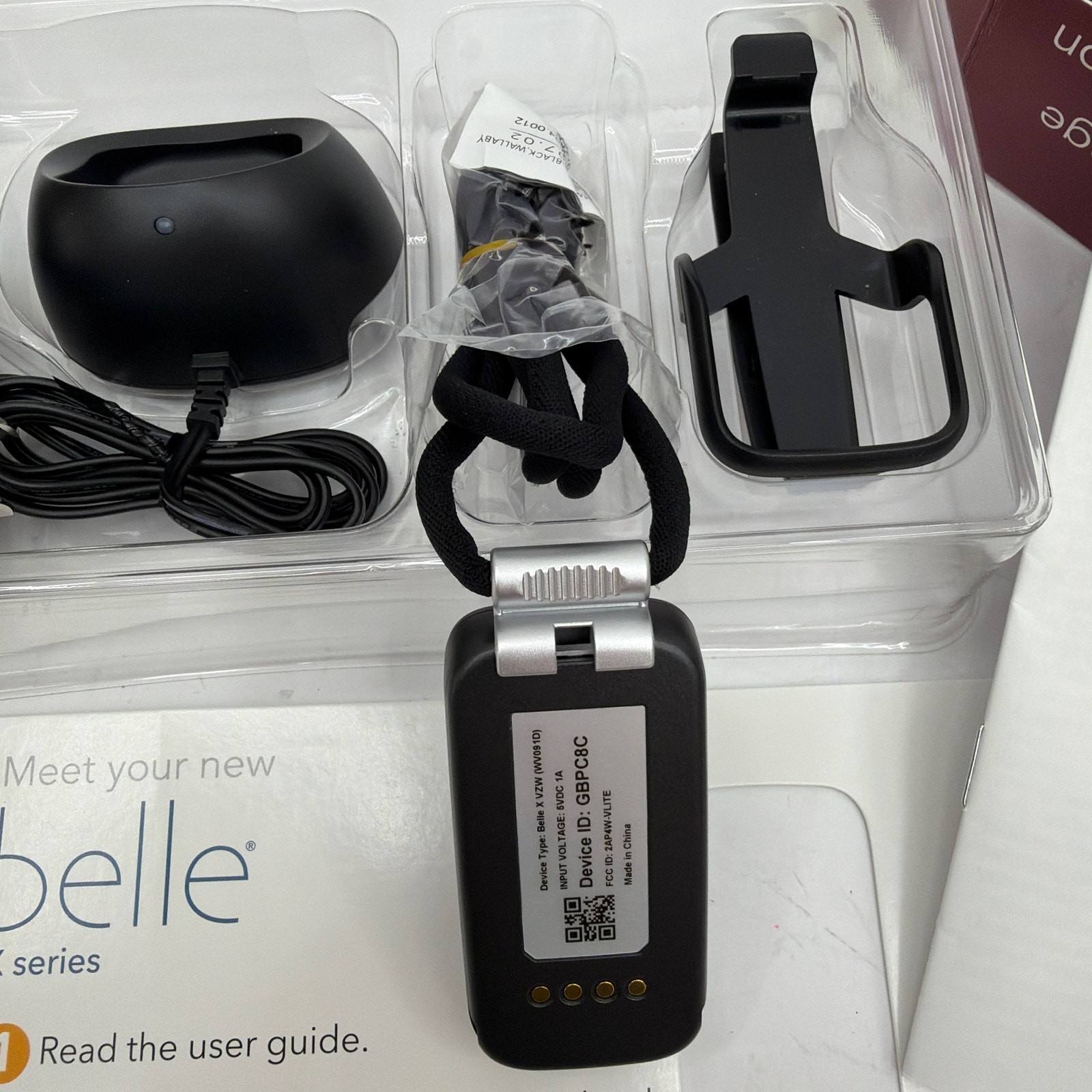 Belle X Series Life Protect 24/7 Mobile Medical Alert System 4G LTE Black